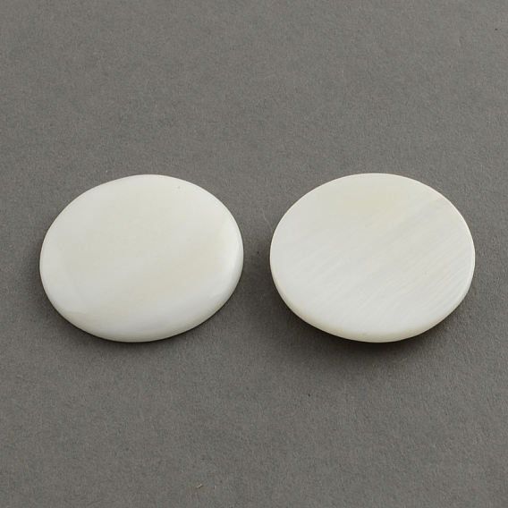 Coquillage cabochons, demi-tour / dôme