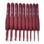 Aluminum Diverse Size Crochet Hooks Set, with TPR Handle, for Braiding Crochet Sewing Tools