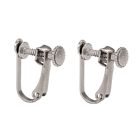 Tarnish Resistant 304 Stainless Steel Clip-on Earring Settings