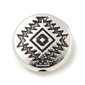 Perles en alliage de style tibétain, sans cadmium et sans plomb, argent antique