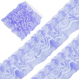 10m Polyesterband, Wellenrandverzierung, Rüschenspitzenbesatz, Kostüm Kleid Zubehör