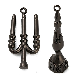 Хэллоуин латунные подвески, свечные амулеты, стойки покрытие, долговечный, без свинца и без кадмия