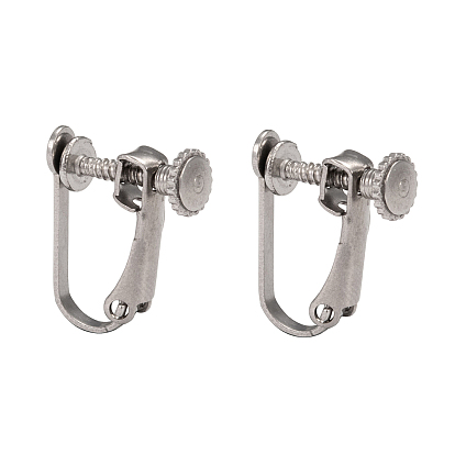 Tarnish Resistant 304 Stainless Steel Clip-on Earring Settings