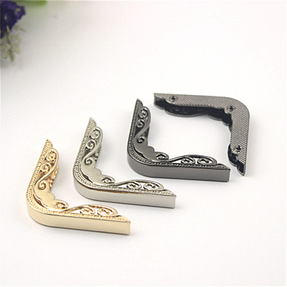 Alloy Bag Decorate Corners Protector, L-shaped Edge Guard Protector, for Handbags Book Album Accessories