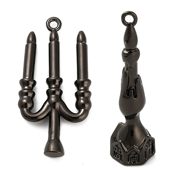 Хэллоуин латунные подвески, свечные амулеты, стойки покрытие, долговечный, без свинца и без кадмия