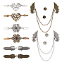 Vintage Alloy Sweater Clips, Cardigan Collar Clip, Mixed Shapes