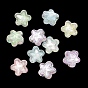 Plating Transparent Acrylic Beads, Star