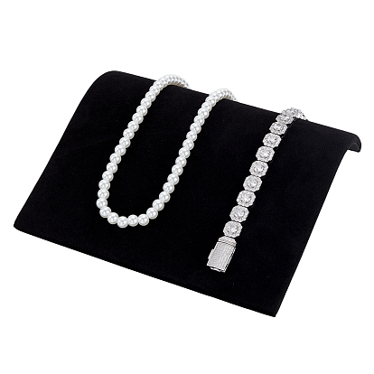 Подставки для ювелирных изделий, органайзеры для ожерелий, покрытые бархатом, в форме арки