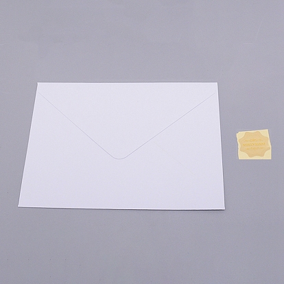 Gilding Classical Kraft Paper Envelopes, Rectangle, with Stickers