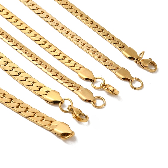 Ионное покрытие (ip) 304 ожерелья из змеиной цепи из нержавеющей стали