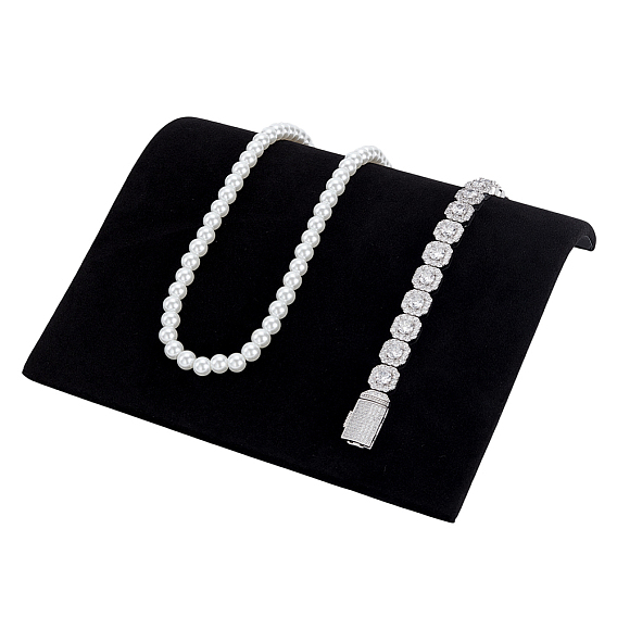 Подставки для ювелирных изделий, органайзеры для ожерелий, покрытые бархатом, в форме арки