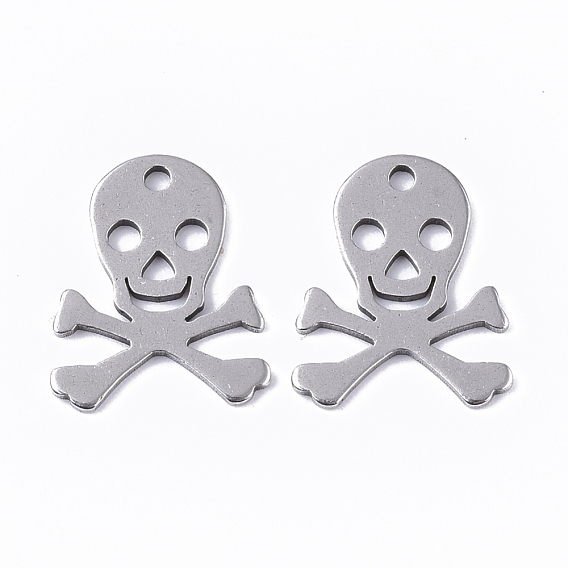 201 Stainless Steel Pendants, Skull