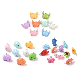 Непрозрачные подвески смолы, с железной платиной петлей