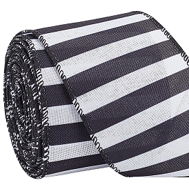 Polyester Stripe Pattern Ribbon, Clothes Accessories