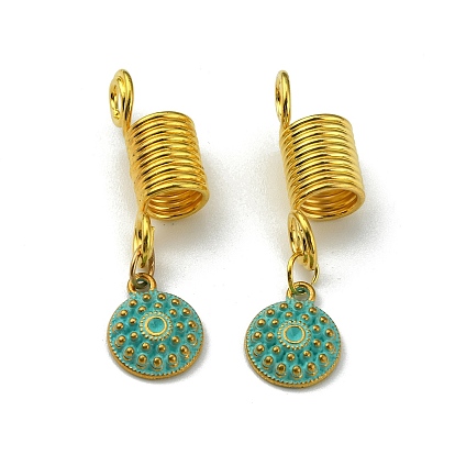 Alloy Dreadlocks Beads, Braiding Hair Pendants Decoration Clips, for Hair Styling