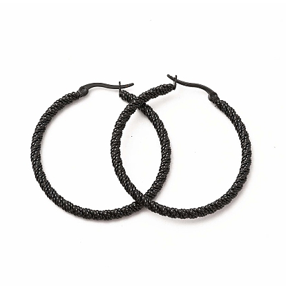 304 серьги-кольца из нержавеющей стали для женщин