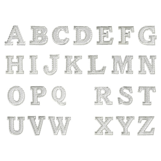 26piezas de broches de solapa de aleación con letras de la A a la Z, insignia creativa para ropa de mochila