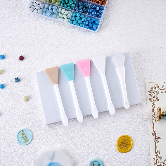 Bâtons de cire de silicone, cuillères à fondre, outil de cachet de cire