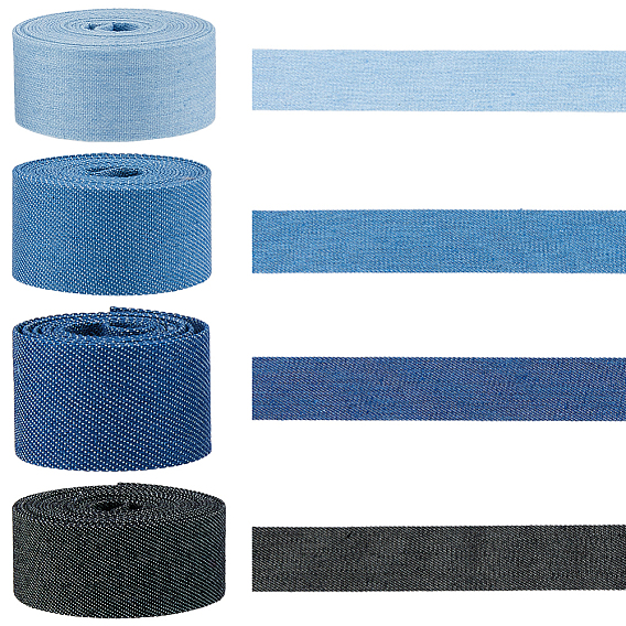 8m 4 цвета полиэфирные ленты, джинсовая ткань, аксессуары для одежды