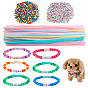 DIY Plush Sticks, Chenille Stems, with Acrylic & Plastic Beads