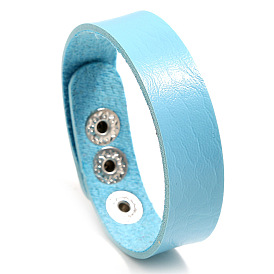 Bracelet en cuir réglable pour femme, accessoire étudiant coloré simple et polyvalent