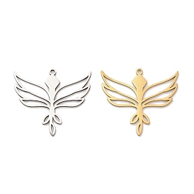 201 подвески из нержавеющей стали, очарование крыла, лазерная резка