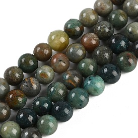 Natural Chrysocolla Beads Strands, Round