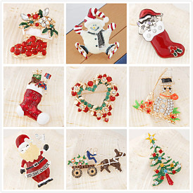 High-quality Christmas Gift - Cartoon Clothing Accessories - Christmas Brooch