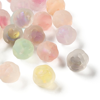 Матовые прозрачные смоляные бусины, сплод