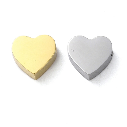 304 бусины из нержавеющей стали, вырезанные лазером, сердце