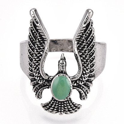 Кольца для колец из сплава эмали, птица