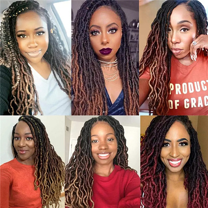 Curly Faux Locs Crochet Braids - 18 Inch, 24 Strands, 100g Synthetic Hair Extensions