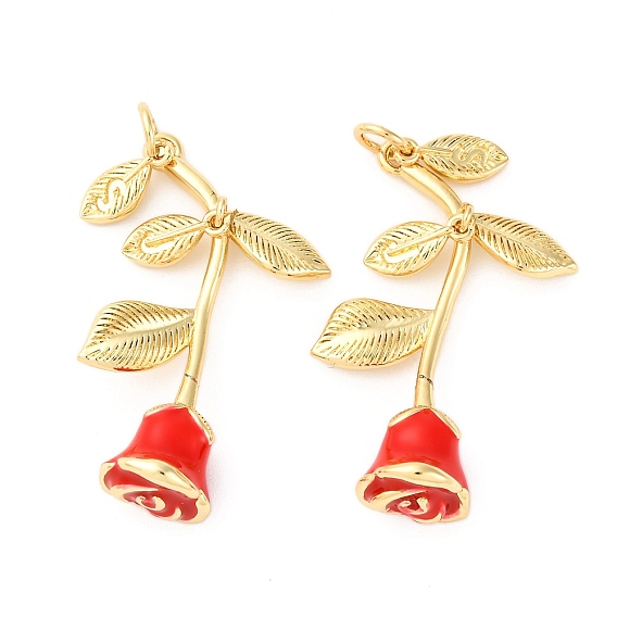 Латунь эмаль подвески, цветок, стойки покрытие, долговечный, без свинца и без кадмия, с целью перехода в кольце