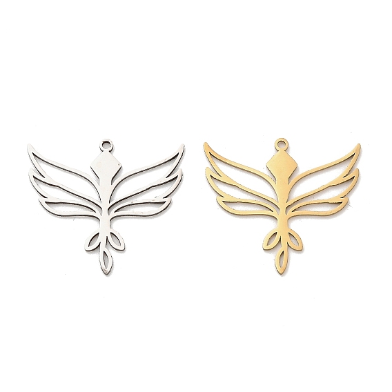 201 подвески из нержавеющей стали, очарование крыла, лазерная резка