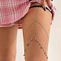 Цепочка на бедро из сплава с кисточками, кружевная эластичная лента-цепочка для тела для женщин