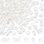 400Pcs 5 Style ABS Plastic Imitation Pearl Beads, Mixed Shapes