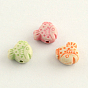 Perles acryliques de style artisanal, poisson, 10x10x5mm, trou: 2 mm, environ 1300 pcs / 500 g