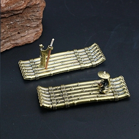 Alloy Incense Burners, Bamboo Raft Incense Holders, Home Office Teahouse Zen Buddhist Supplies