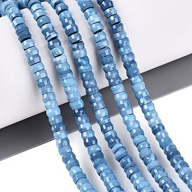 Synthetic Turquoise Beads Strands, Rondelle, Faceted