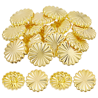 20шт 1-отверстие цинковый сплав стержень кнопки, цветок