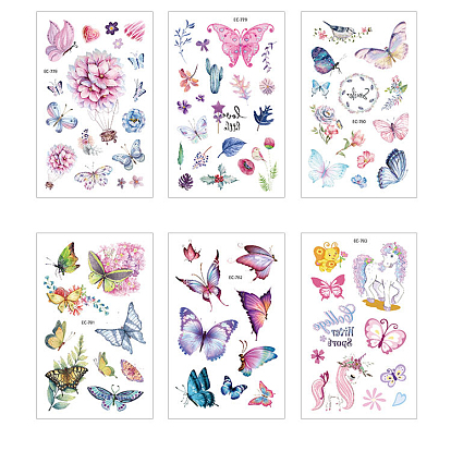 Body Art Tattoos Stickers, Removable Temporary Tattoos Paper Stickers