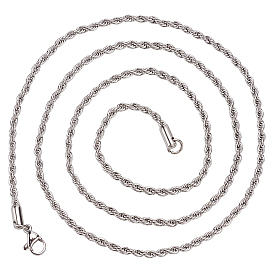 10 шт 304 ожерелья из нержавеющей стали для мужчин и женщин