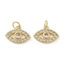 Латунные микро проложить кубического циркония прелести, злые глаза, без свинца и без кадмия, долговечный, с целью перехода в кольце