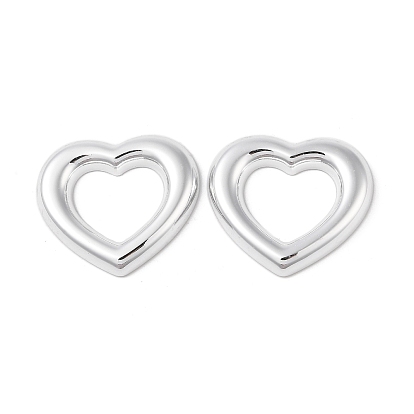 CCB Plastic Cabochons, Heart