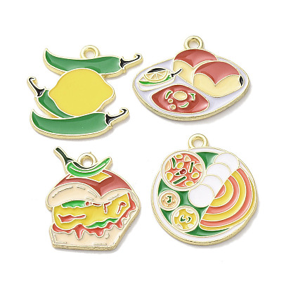 Подвески из эмали и сплава, золотой свет