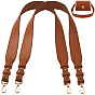 2Pcs PU Leather Bag Handles, with Alloy Lobster Clasp, for Bag Straps Replacement Accessories