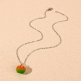 Cute Fruit Pendant Necklace for Women - European and American Fashion Jewelry