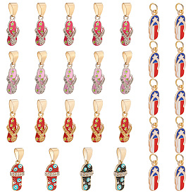 29шт 6 стиль сглаза эмаль сплава с подвесками из горного хрусталя, вьетнамки прелести