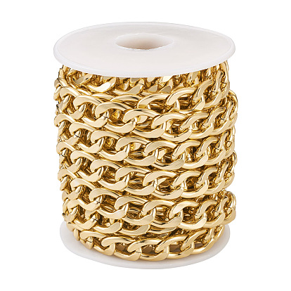 Оксидированные алюминиевые бордюрные цепи, несварные, с катушкой, овальные