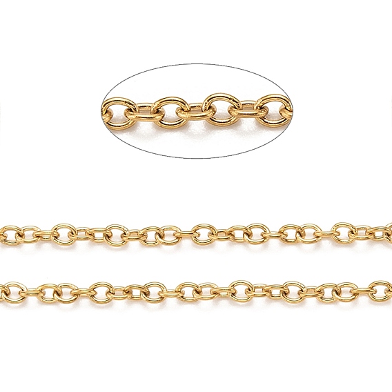 Ионное покрытие (ip) 304 кабельные цепи из нержавеющей стали, пайки, с катушкой, овальные